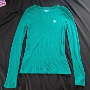 long sleeve ribbed shirt